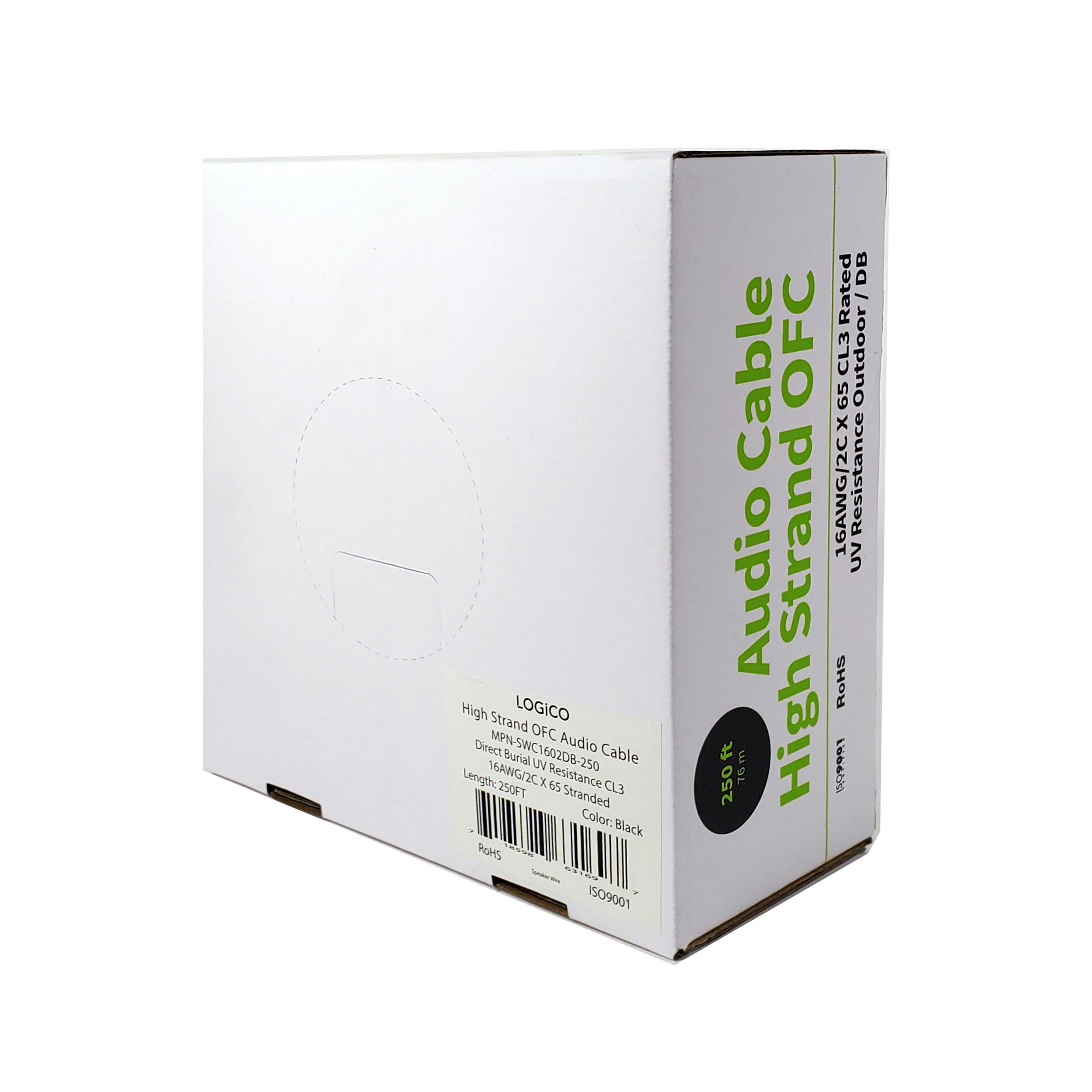 Speaker Wire Outdoor/DB UV Direct Burial 16/2 250Ft