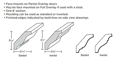 Classic Crown Moulding, Solid Wood Large Crown