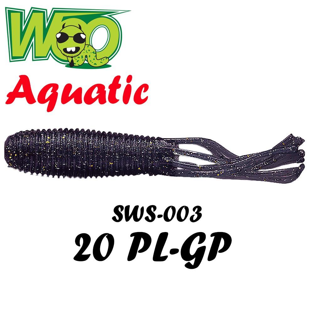 WOO เหยื่อหนอนยาง - รุ่น SWS-003 ( 20 PL-GP )