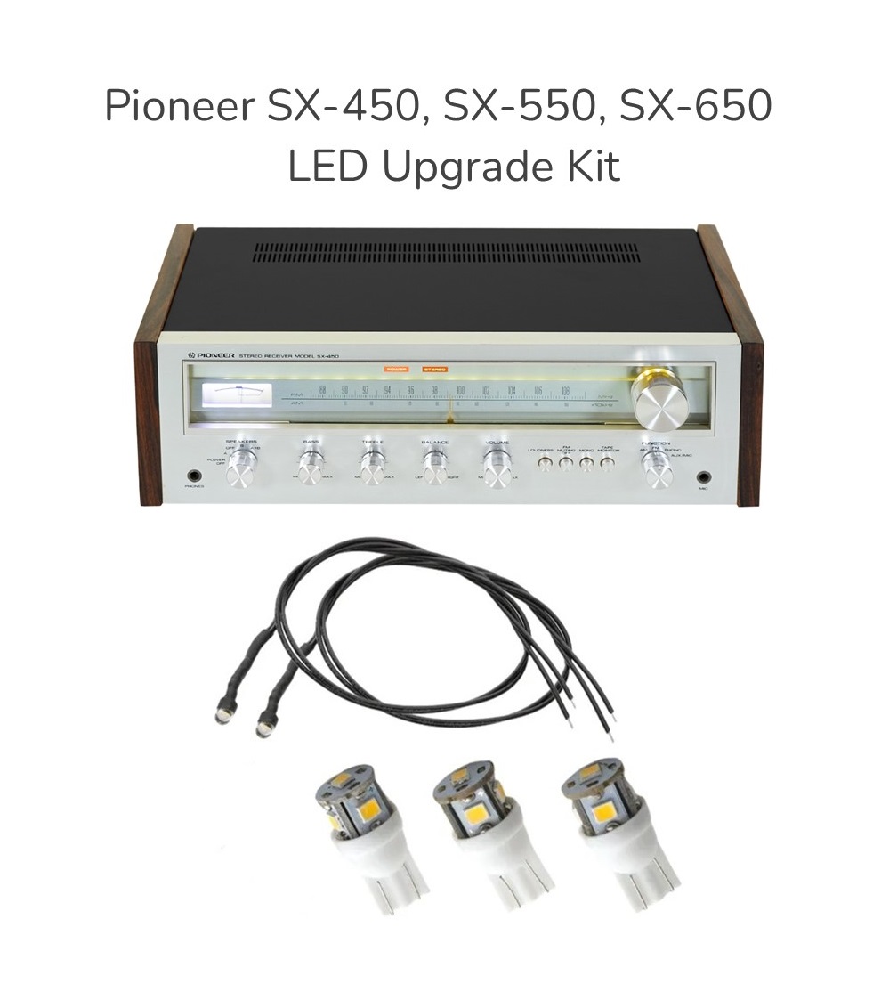 Pioneer SX-450, SX-550, SX-650 LED Upgrade Kit Pioneer SX-450, SX-550, SX-650 LED Upgrade Kit