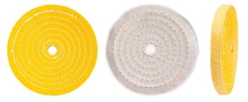 Buffing Pad - 6" Cotton Edge White Marble Buffing Pad - 6" Cotton Edge White Marble