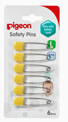 Pigeon Safety Pin, Pack of 6 [Large]