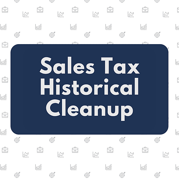 Sales Tax Historical Cleanup
