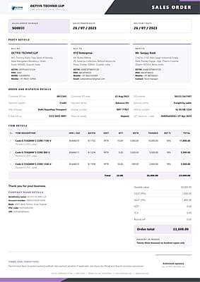 Sales Order Template-11 Sales Order Template-11