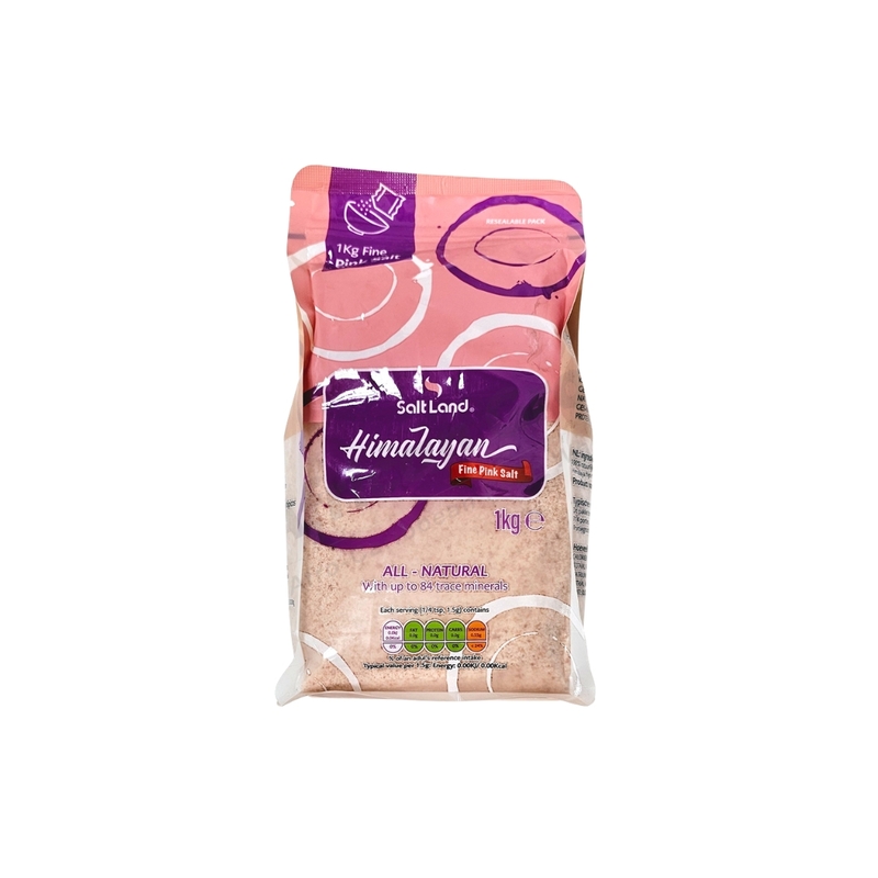 17011 Saltland Himalayan Pink Salt (Fine) 800g X 10