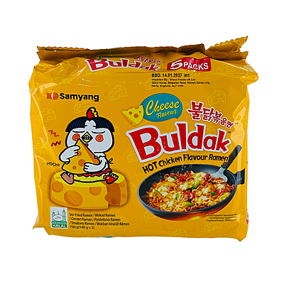 26653 Samyang Buldak Hot Chicken Cheese Flavour 140g X 8