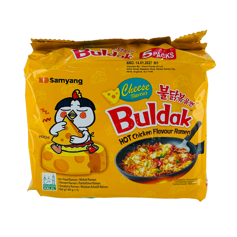 26653 Samyang Buldak Hot Chicken Cheese Flavour 140g X 8