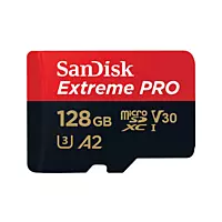 SanDisk Extreme Pro 128GB microSDXC 200MB/s UHS-1 Card( SDSQXCD)