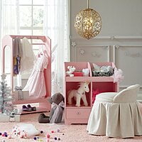 Pink Wooden Kids Storage Shelf with Drawers – Toy & Book Organizer for Girls' Room Pink Wooden Kids Storage Shelf with Drawers – Toy & Book Organizer for Girls' Room