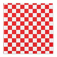 Sandwich Wrap 12"x12" Red&Wht 5/1000