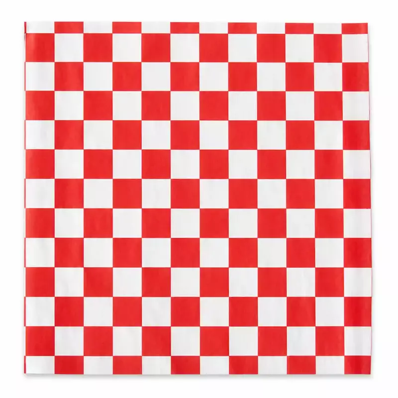 Sandwich Wrap 12"x12" Red&Wht 5/1000