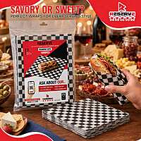 Sandwich Wrap 15"×14.75" Blk&Wht Reserve 4/1000