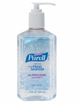 Advanced Hand Sanitizer Gel, Table Top Pump Bottle, 12 fl oz, Citrus