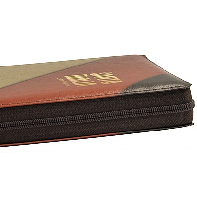 Santa Biblia Manual Letra Gigante Imitación Piel,Tricolor