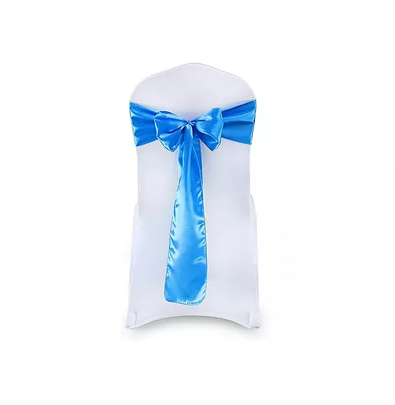 Satin Chair Sashes – Elegant Chair Bows / Fajas de silla de satén – Elegantes lazos de silla