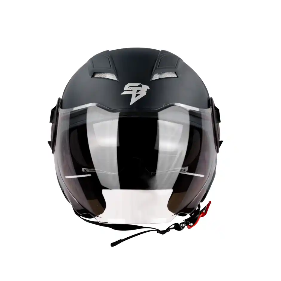 STEELBIRD SBH-31 ISS DRX DASHING BLACK D/V (M)