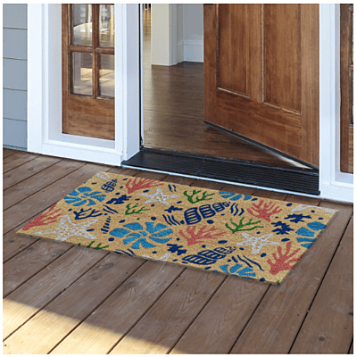 Scattered Shells Coir Doormat