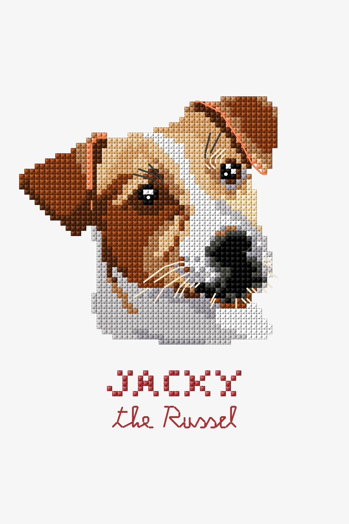 Schema Jack Russell gratuito + Set di matassine Moulinè DMC