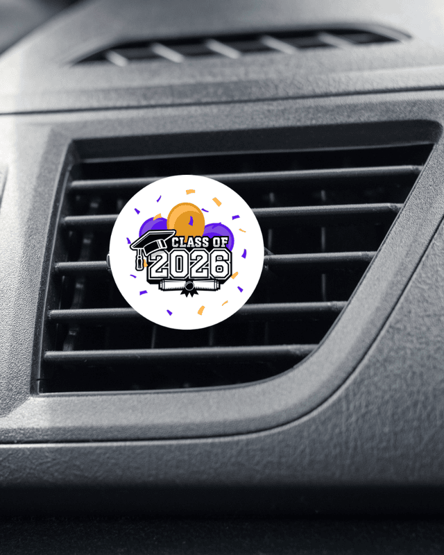 Summit Series Scholar graduation vent clip air freshener with customizable colors