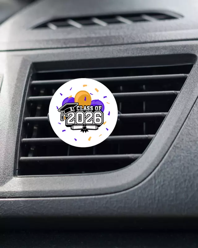 Summit Series Scholar graduation vent clip air freshener with customizable colors
