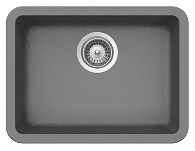 Medium Single Bowl Undermount Only Granite Composite - Light Gray Medium Single Bowl Undermount Only Granite Composite - Light Gray