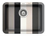 Medium Single Bowl Undermount Only Granite Composite - Light Gray