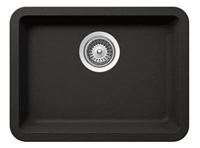 Medium Single Bowl Undermount Only Granite Composite - Black Medium Single Bowl Undermount Only Granite Composite - Black