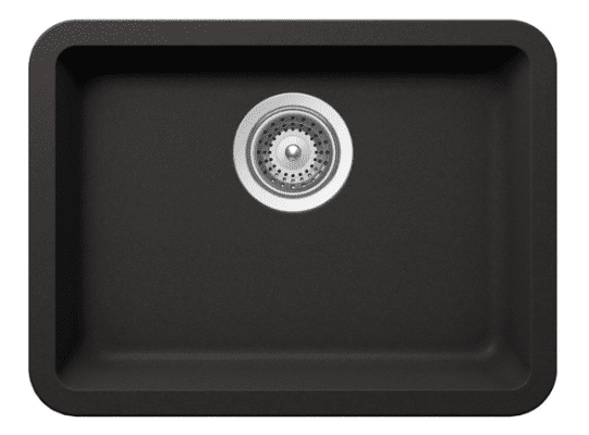 Medium Single Bowl Undermount Only Granite Composite - Black Medium Single Bowl Undermount Only Granite Composite - Black