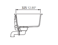Medium Single Bowl Undermount Only Granite Composite - Black