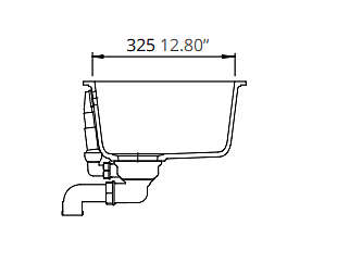 Medium Single Bowl Undermount Only Granite Composite - Black Medium Single Bowl Undermount Only Granite Composite - Black