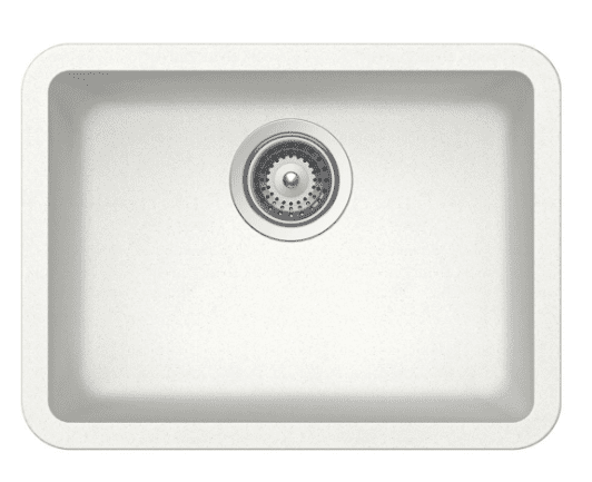 Medium Single Bowl Undermount Only Granite Composite - White Medium Single Bowl Undermount Only Granite Composite - White