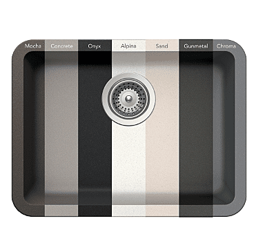 Medium Single Bowl Undermount Only Granite Composite - Beige Medium Single Bowl Undermount Only Granite Composite - Beige