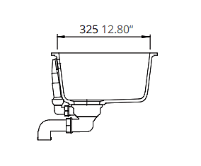 Medium Single Bowl Undermount Only Granite Composite - Beige Medium Single Bowl Undermount Only Granite Composite - Beige