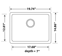 Medium Single Bowl Undermount Only Granite Composite - Beige