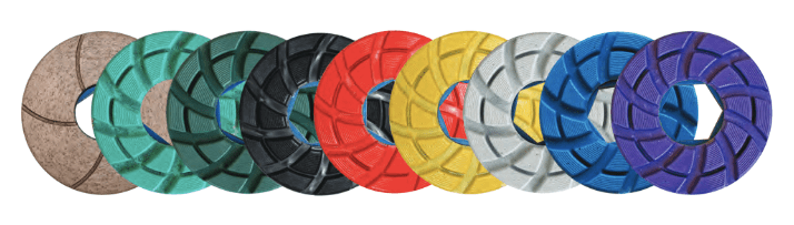 5" Epoxy Snail Lock Polish Disc, GlossFire, 200 Grit