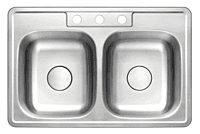 Double Equal Bowl-18g, H Series, Drop-In