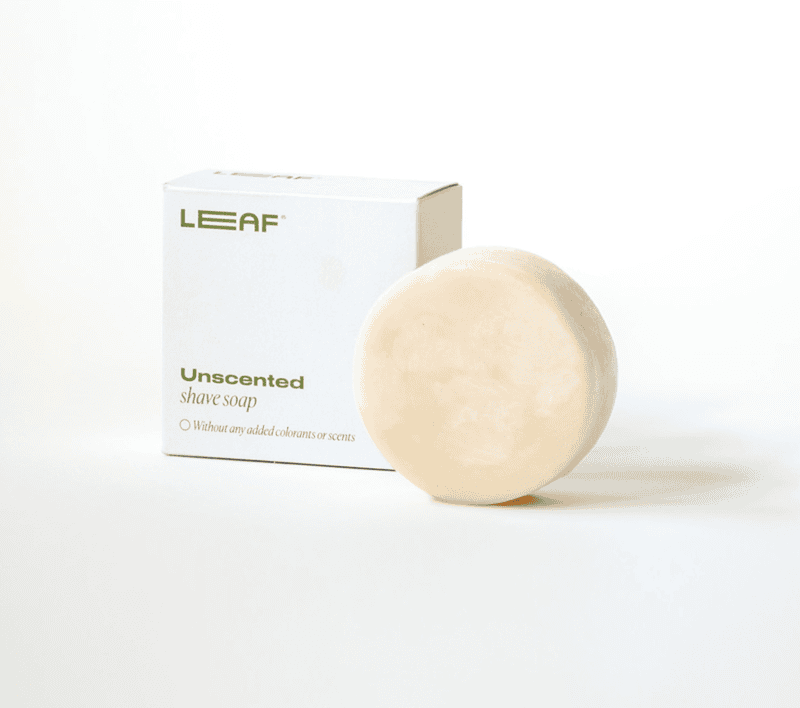 Leaf Shave Soap Bar- Unscented Leaf Shave Soap Bar- Unscented