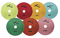 Xpeed Wet Polishing Pad - 4", 50 grit