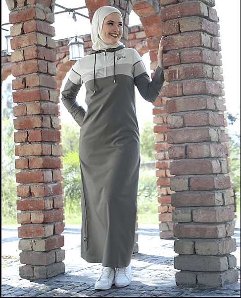 MISTY MUD DETACHABLE HOODED JILBAB