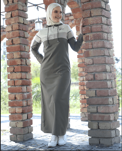 MISTY MUD DETACHABLE HOODED JILBAB