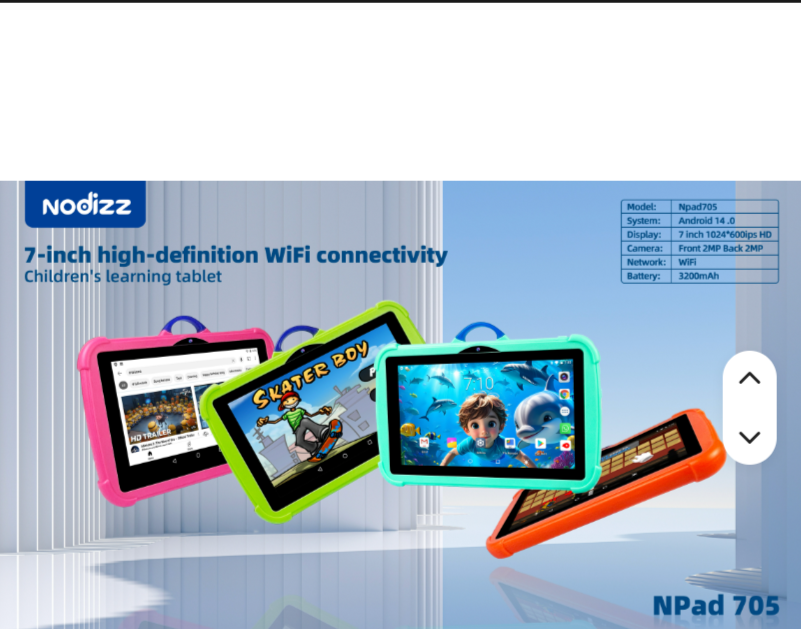 NODDIZZ CHILDREN TABLET WITH 2 SIM SLOTS & WIFI