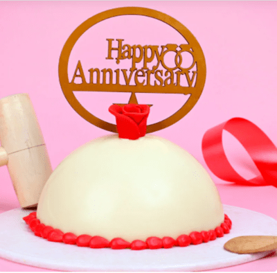 Happy Anniversary Blueberry Pinata Cake Happy Anniversary Blueberry Pinata Cake