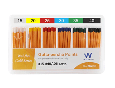 Waldent Gutta Percha Points 6% (Length Marked) Waldent Gutta Percha Points 6% (Length Marked)