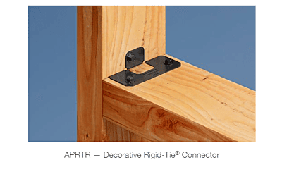 Simpson Strong-Tie Outdoor Accents - ORNAMENTAL Rigid Tie Angle - PC ZMAX Simpson Strong-Tie Outdoor Accents - ORNAMENTAL Rigid Tie Angle - PC ZMAX