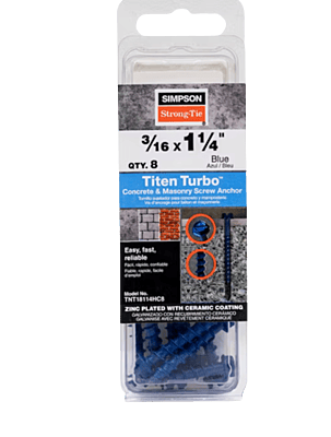 Simpson Strong-Tie Mechanical Anchors Titen Turbo HEX Simpson Strong-Tie Mechanical Anchors Titen Turbo HEX