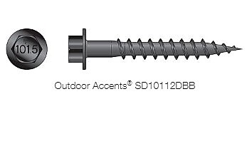 Simpson Strong-Tie - Outdoor Accents - SD10 DB Black Simpson Strong-Tie - Outdoor Accents - SD10 DB Black