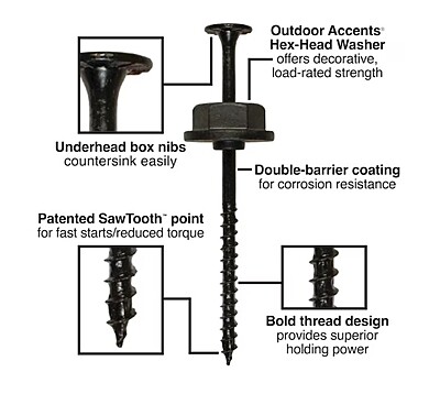 Simpson Strong-Tie Outdoor Accents - Structural Wood Screw Simpson Strong-Tie Outdoor Accents - Structural Wood Screw