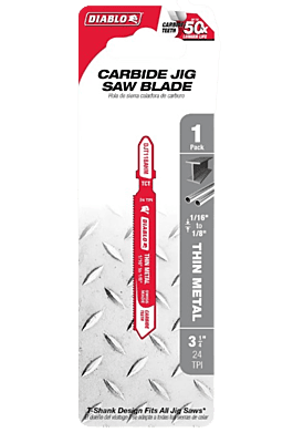 Diablo Jig Saw Carbide Blade for Thin Metal