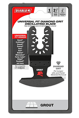 Diablo Universal Fit Oscillating Diamond Grit Blade for Grout