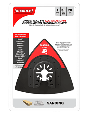 Diablo Universal Fit Oscillating Carbide Grit Sanding Plate